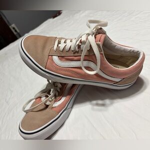 Vans Pink and Tan Women's Shoes